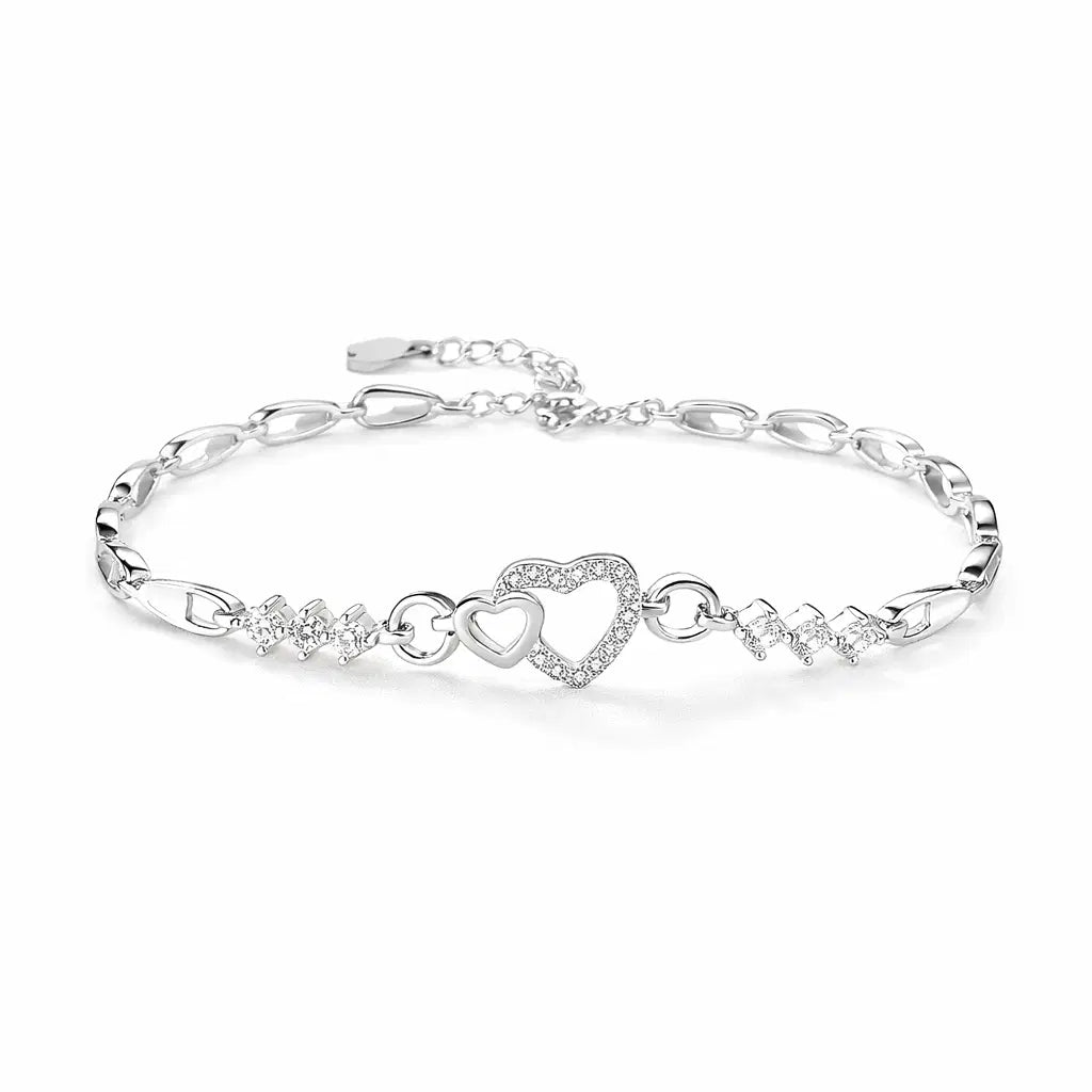 Silver Heart Bracelet