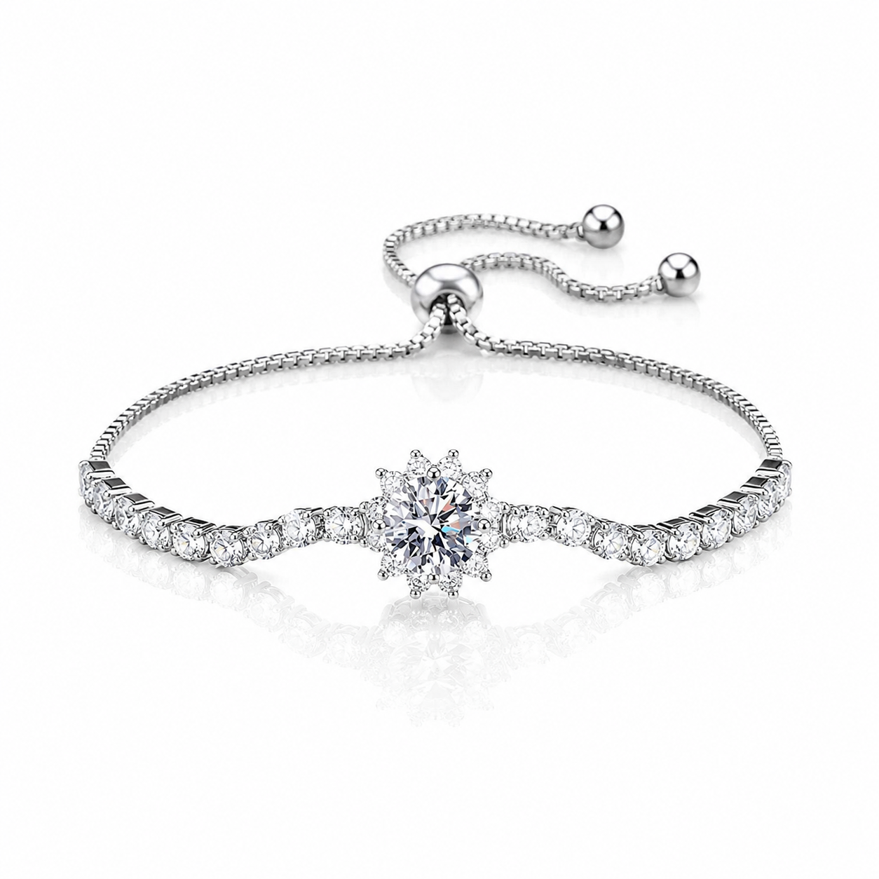 Moissanite Sunflower Bracelet