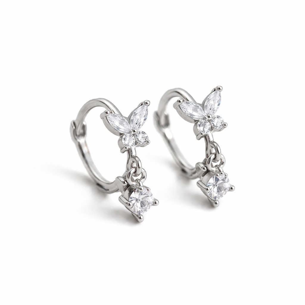 Sterling Silver Butterfly Earrings