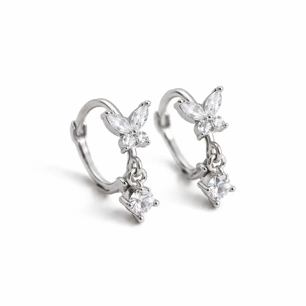 Sterling Silver Butterfly Earrings