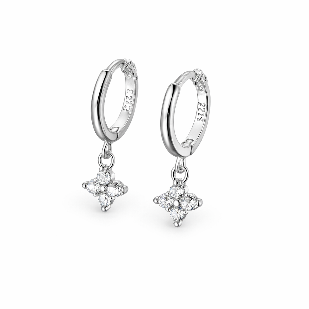 Sterling Silver Leaf Earrings