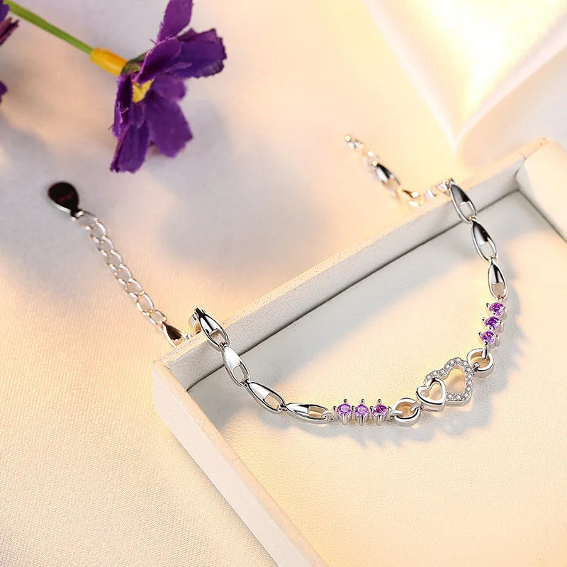 Silver Heart Bracelet
