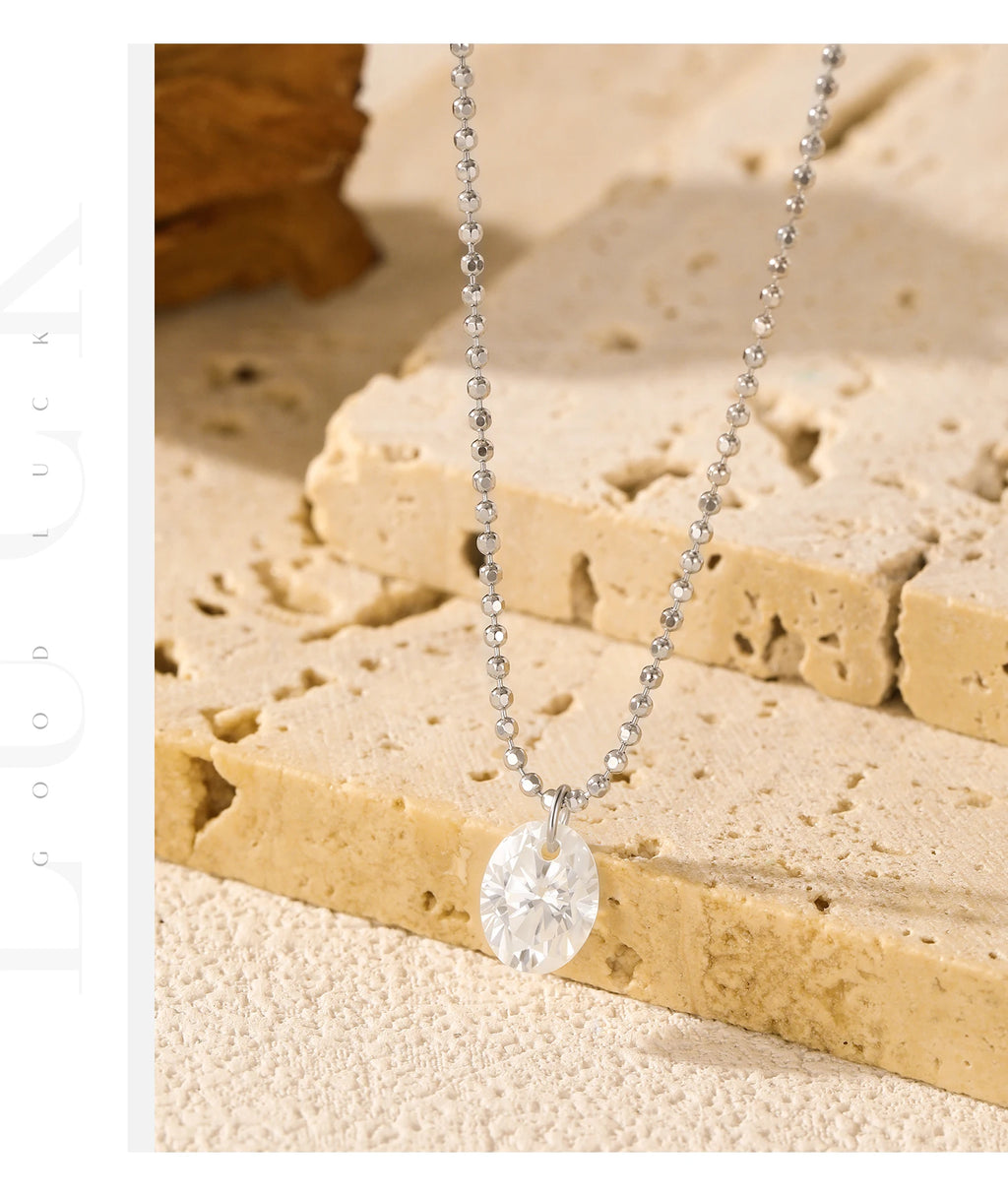 Moissanite Pendant Necklace