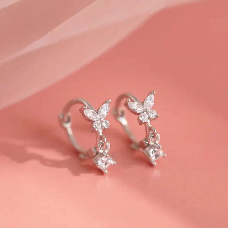 Sterling Silver Butterfly Earrings