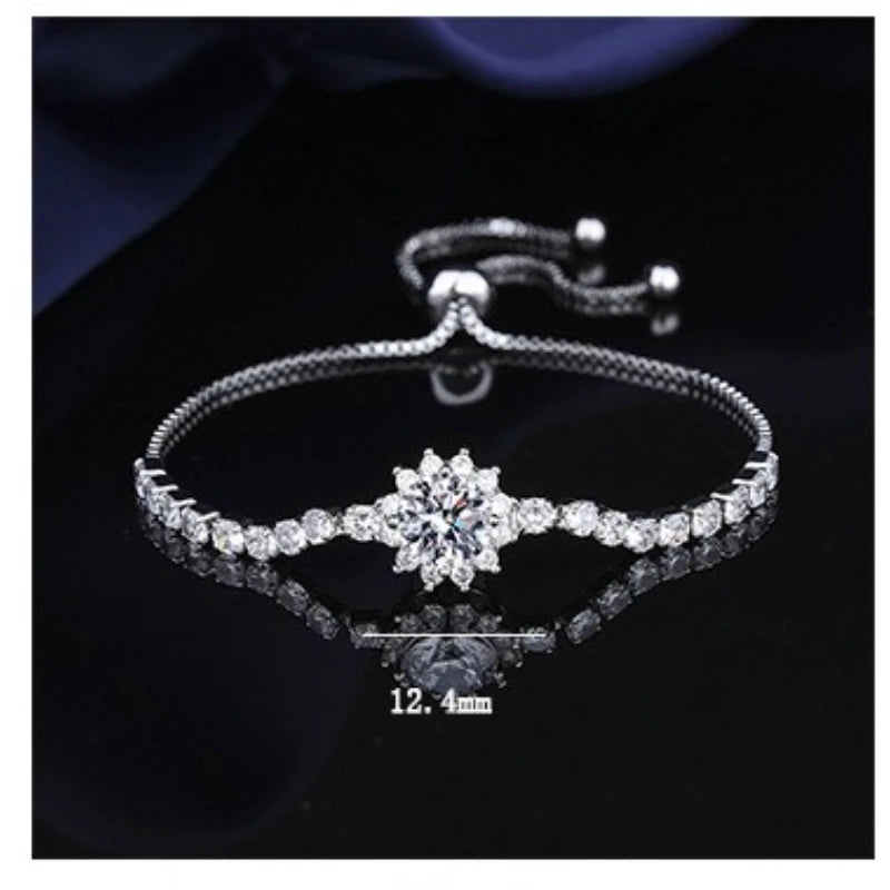 Moissanite Sunflower Bracelet