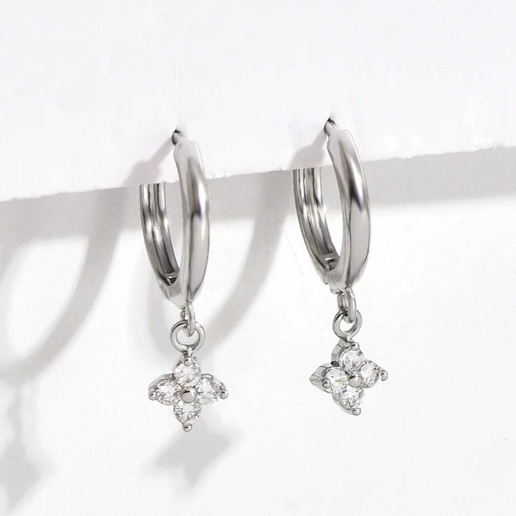 Sterling Silver Leaf Earrings