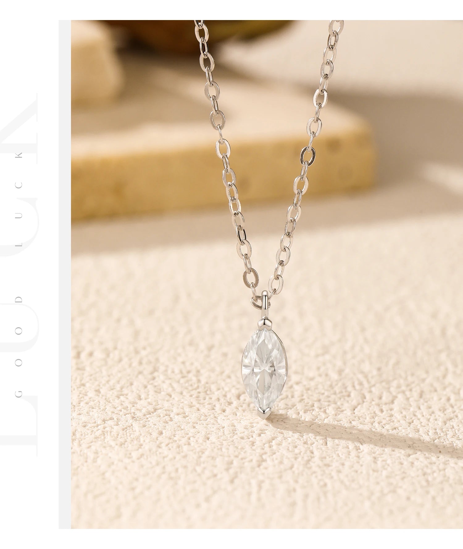Moissanite Pendant Necklace