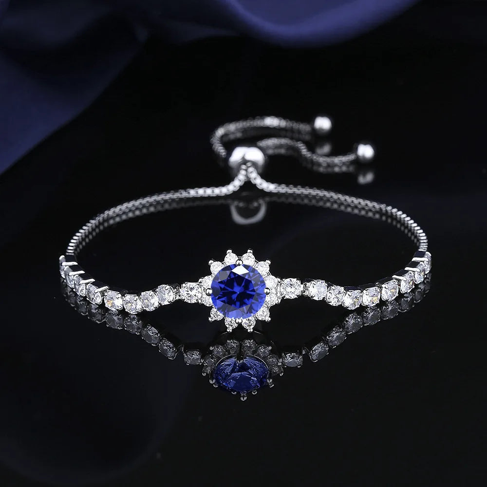 Moissanite Sunflower Bracelet