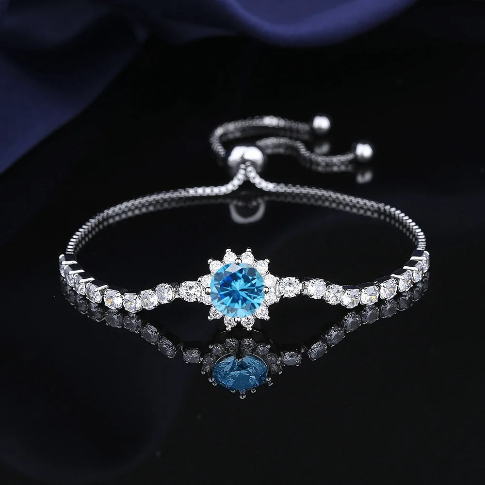 Moissanite Sunflower Bracelet
