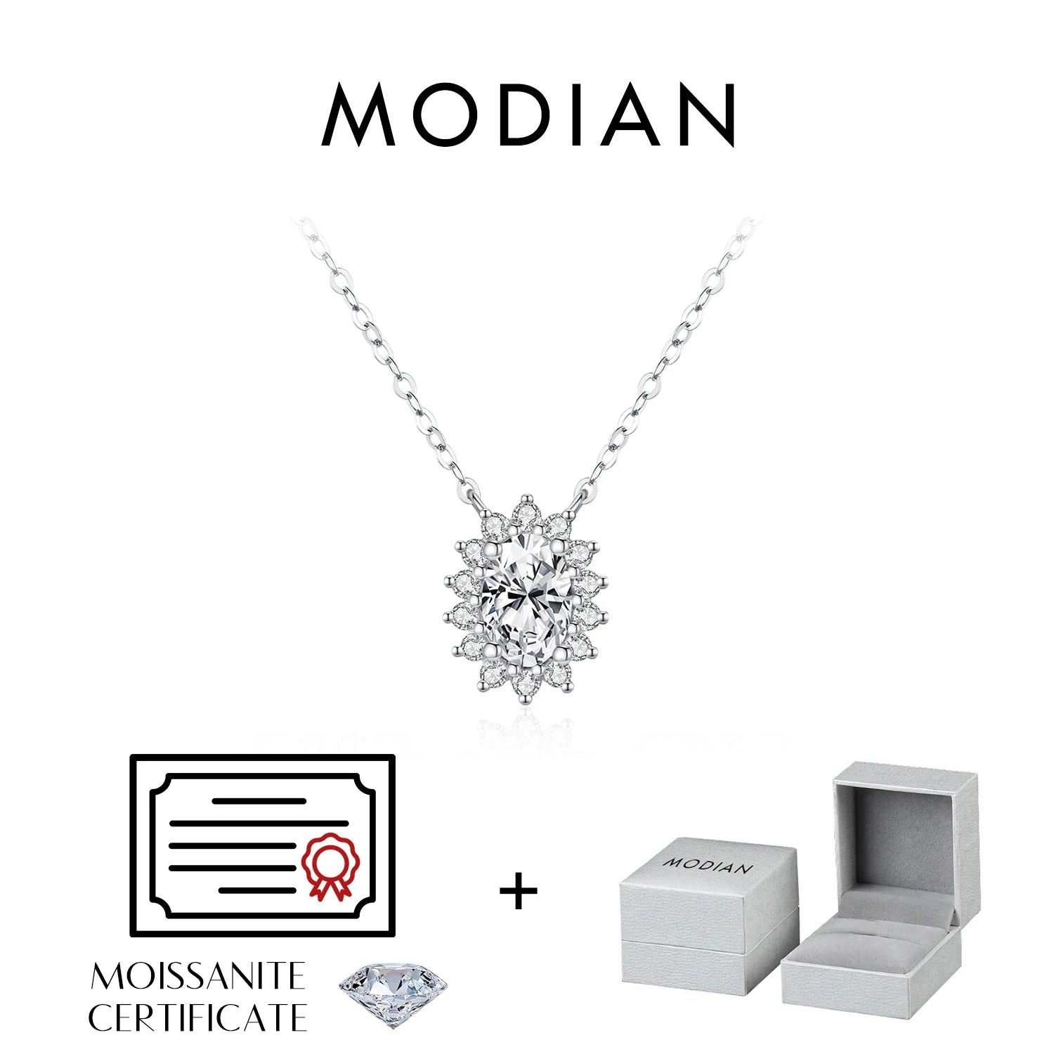 Moissanite Pendant Necklace