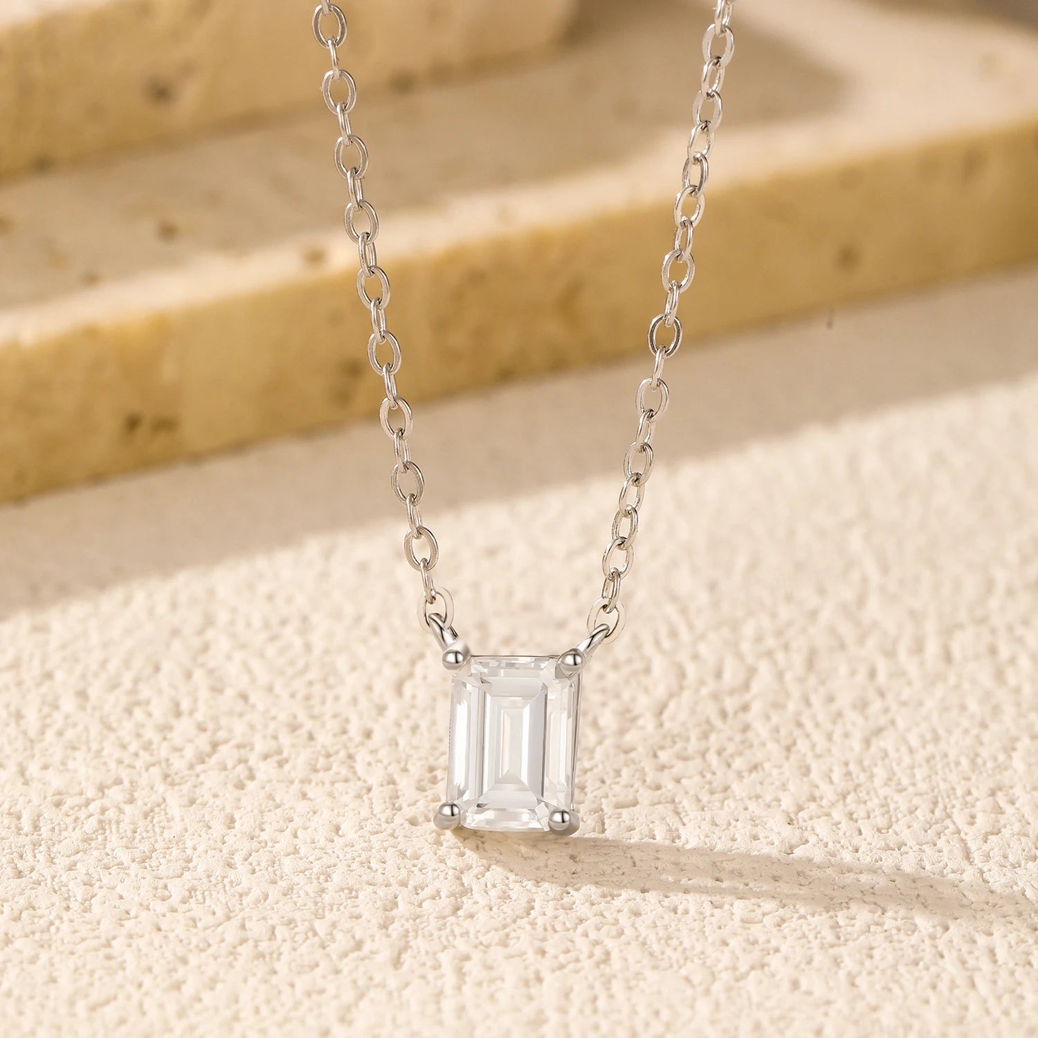 Moissanite Pendant Necklace