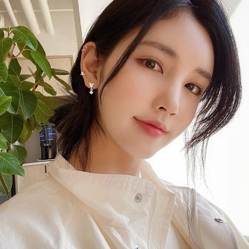 925 Sterling Silver Butterfly Earrings