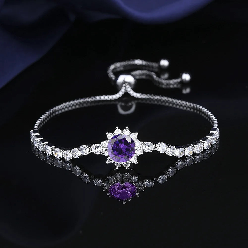 Moissanite Sunflower Bracelet