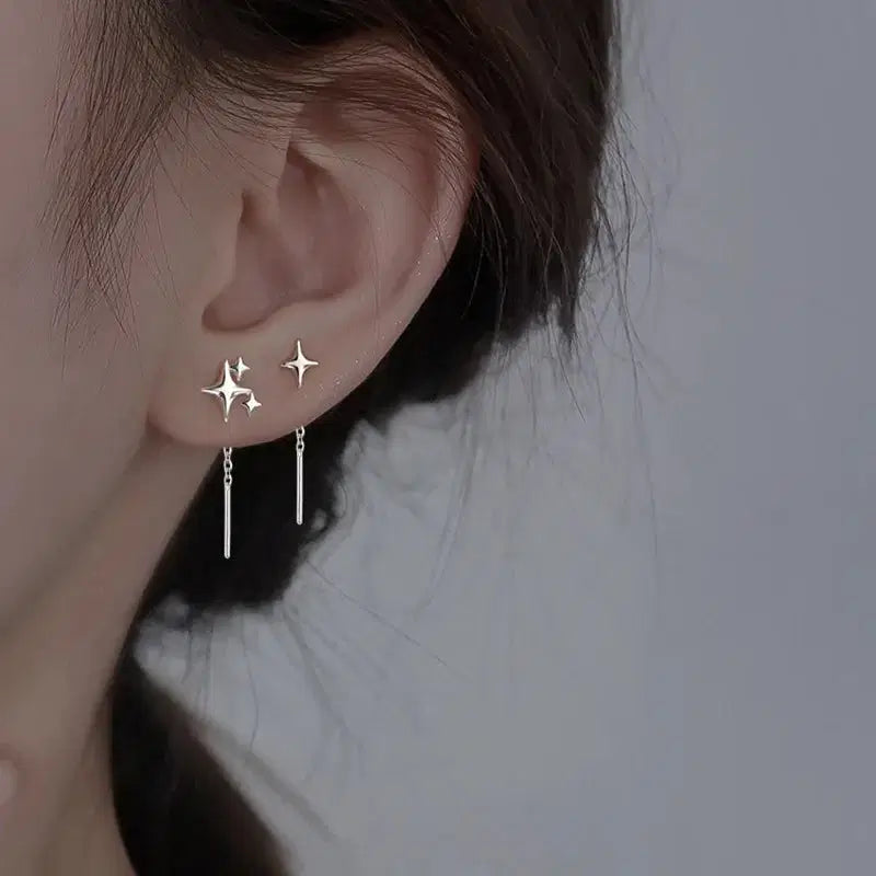 Star and Moon Earrings