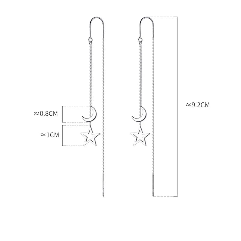 Star and Moon Earrings