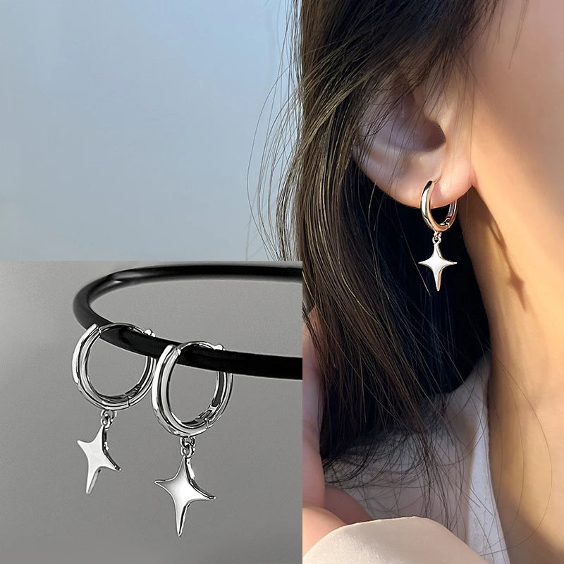 Star and Moon Earrings