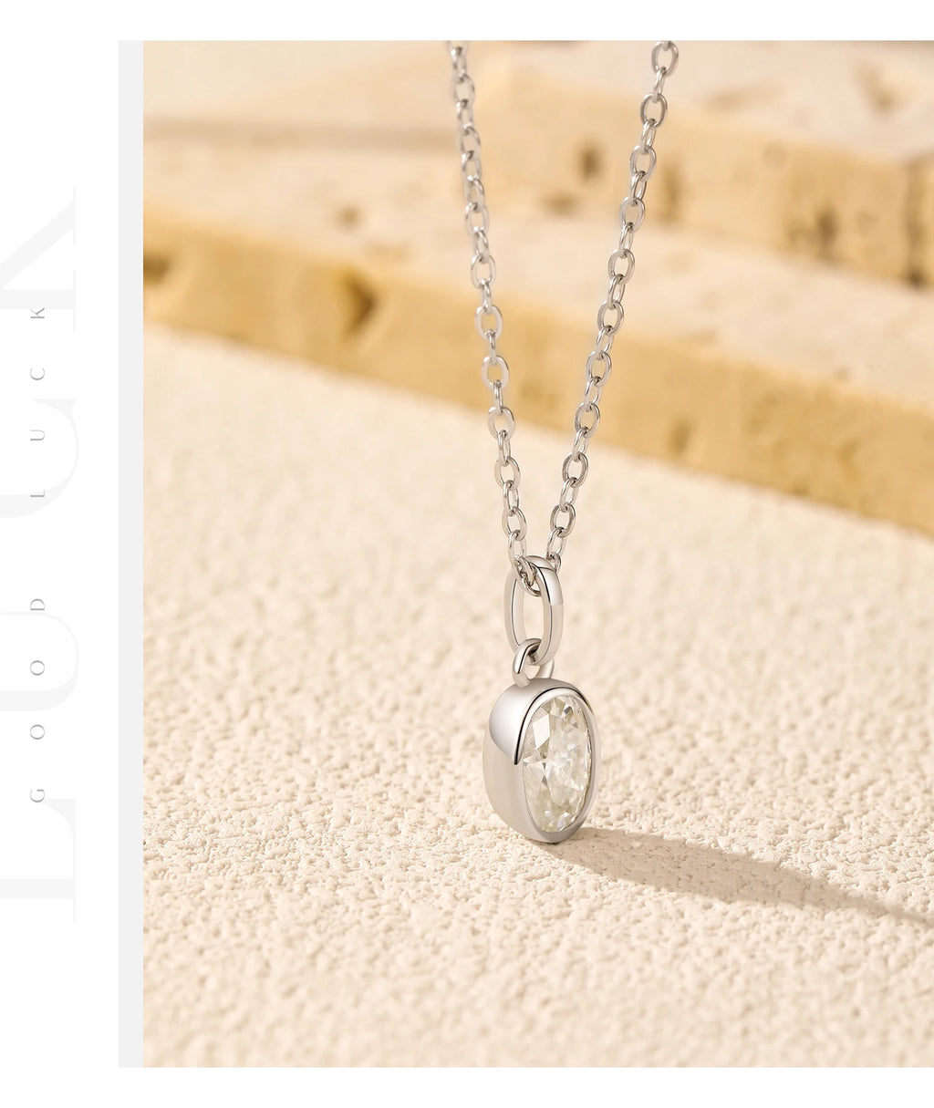 Moissanite Pendant Necklace