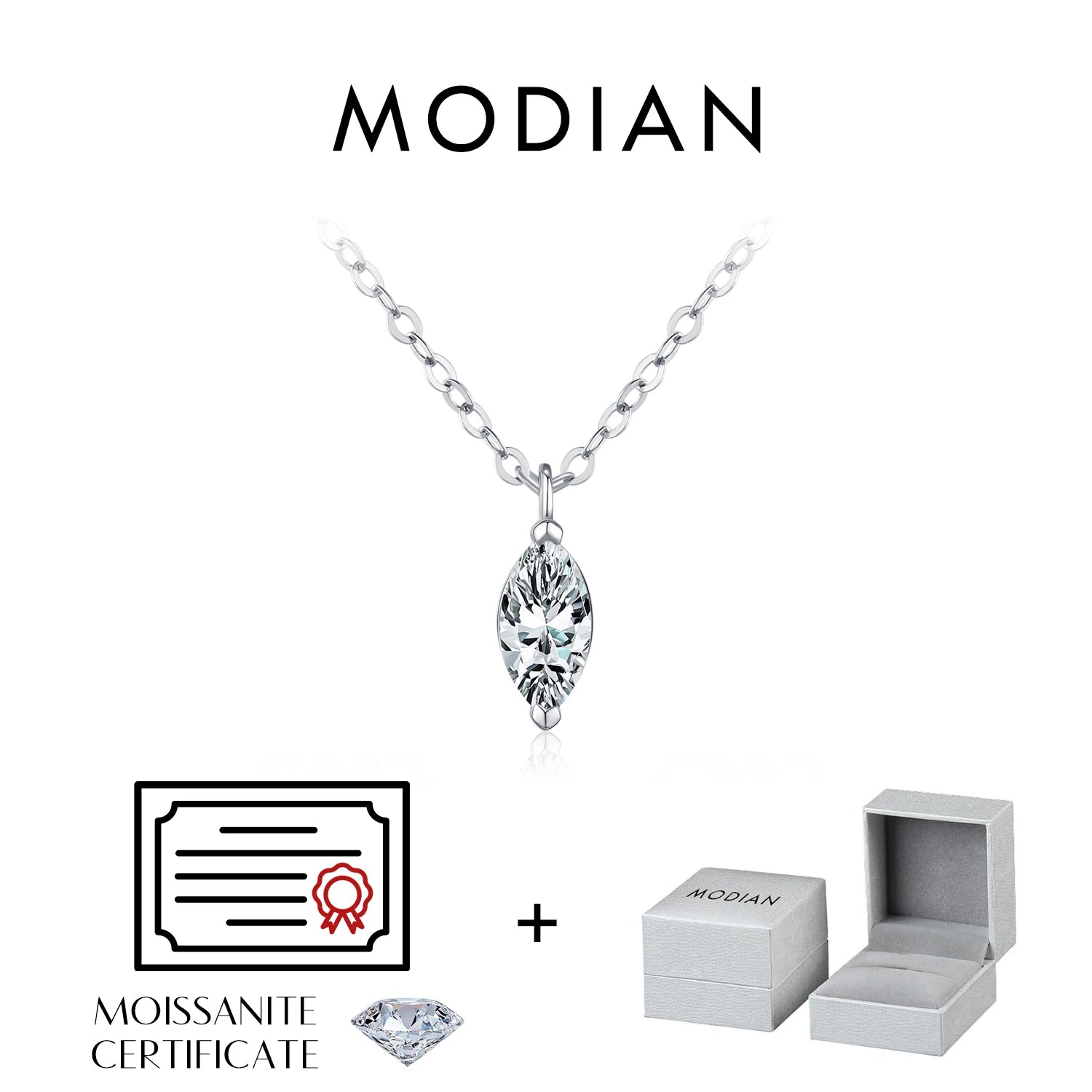 Moissanite Pendant Necklace