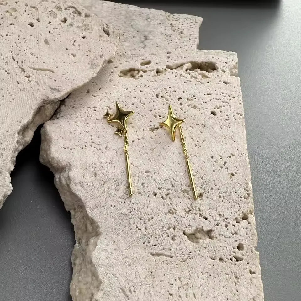 Star and Moon Earrings