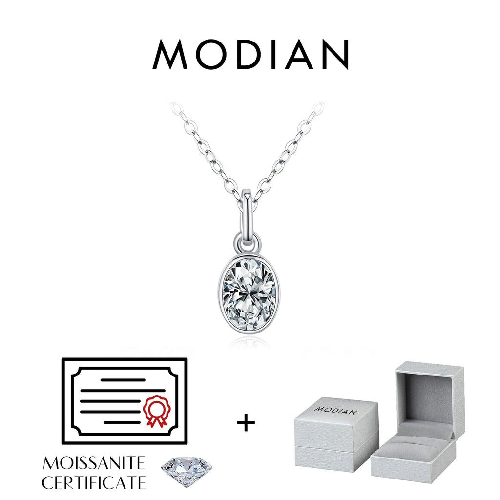 Moissanite Pendant Necklace