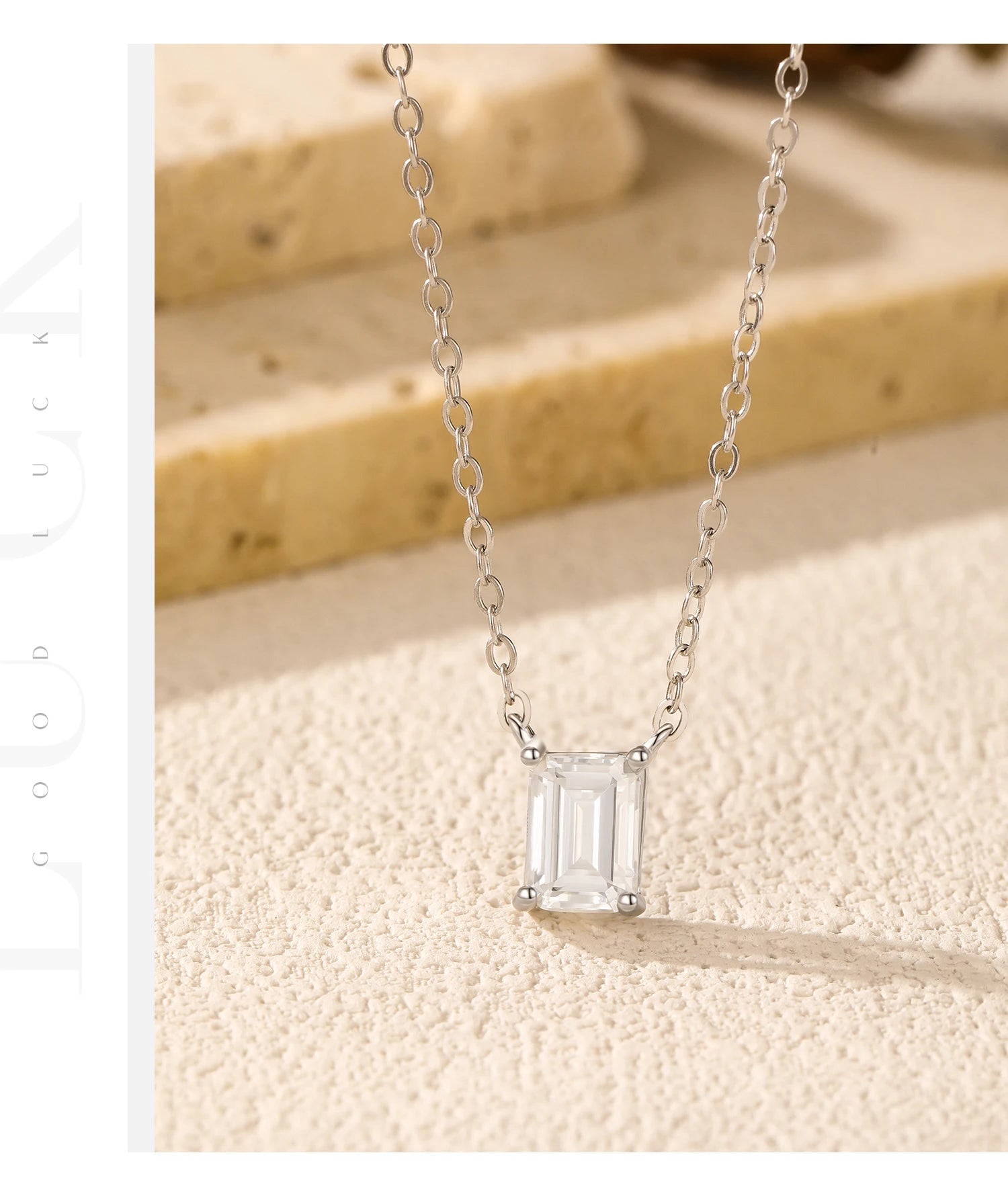Moissanite Pendant Necklace