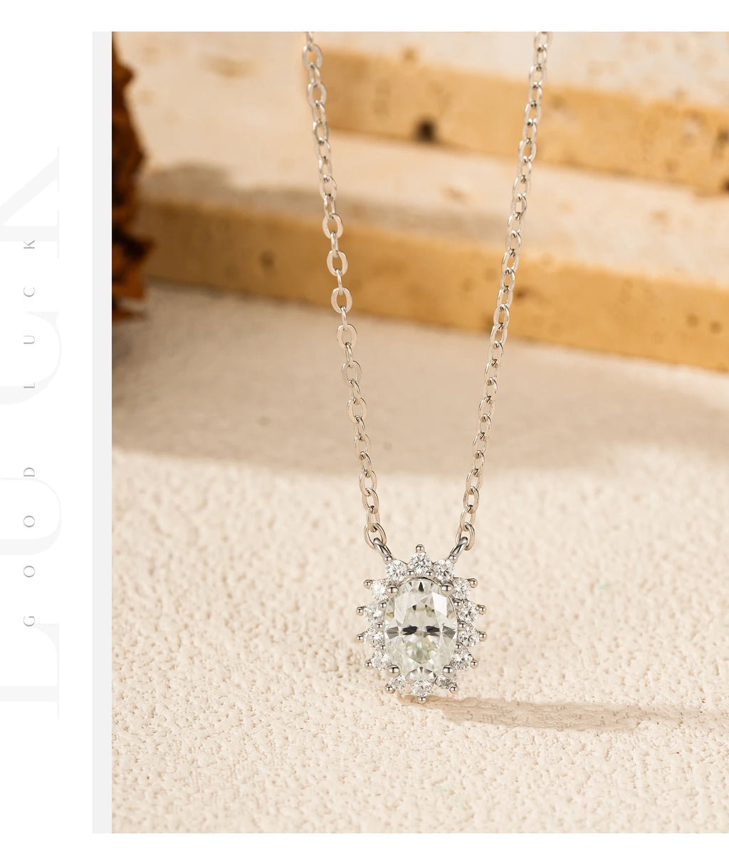 Moissanite Pendant Necklace