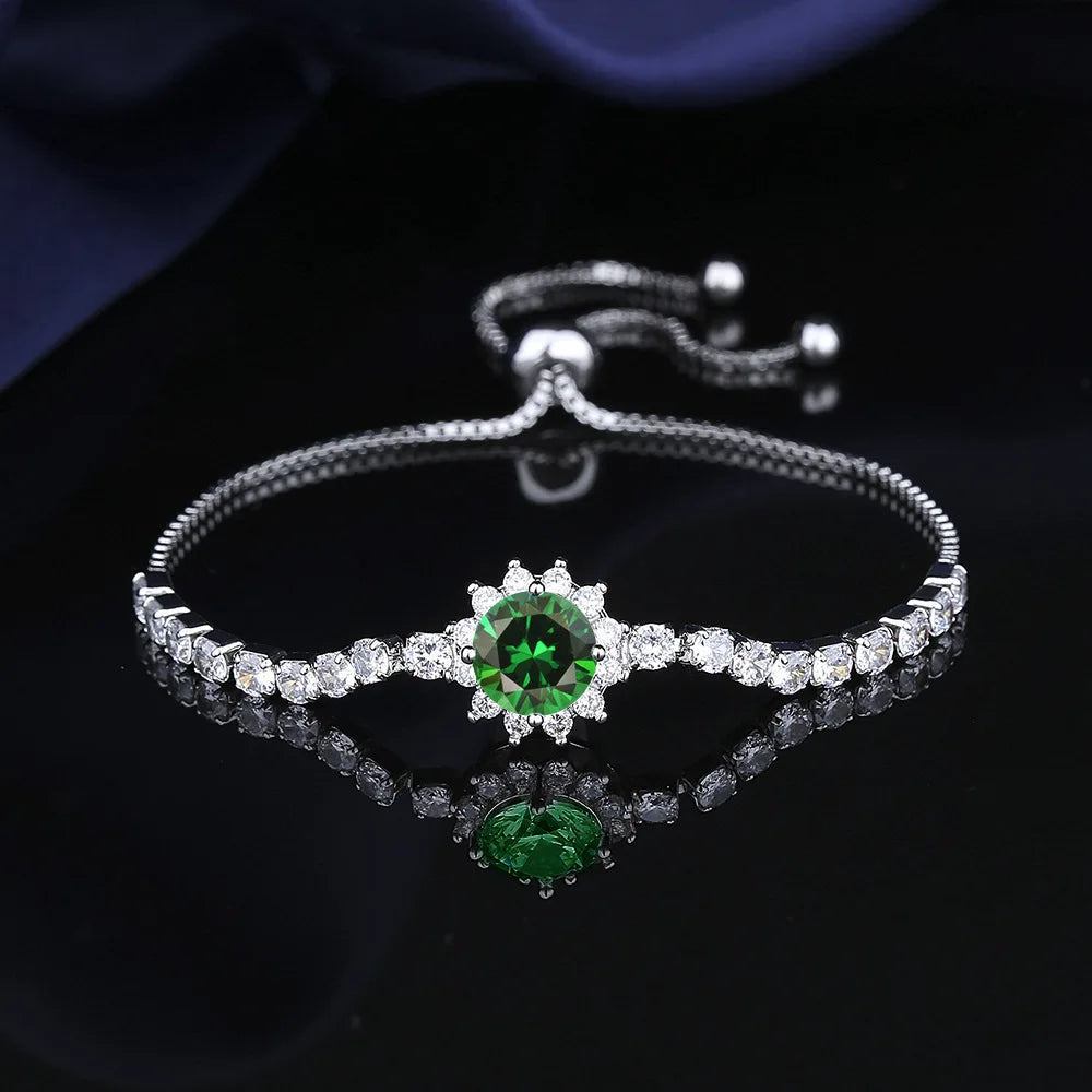 Moissanite Sunflower Bracelet