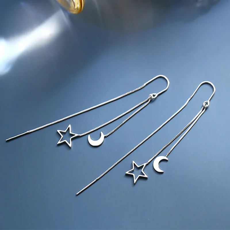 Star and Moon Earrings