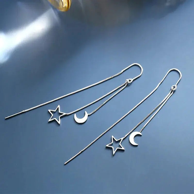 Star and Moon Earrings