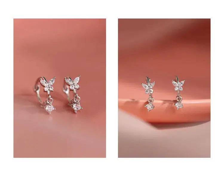 Sterling Silver Butterfly Earrings