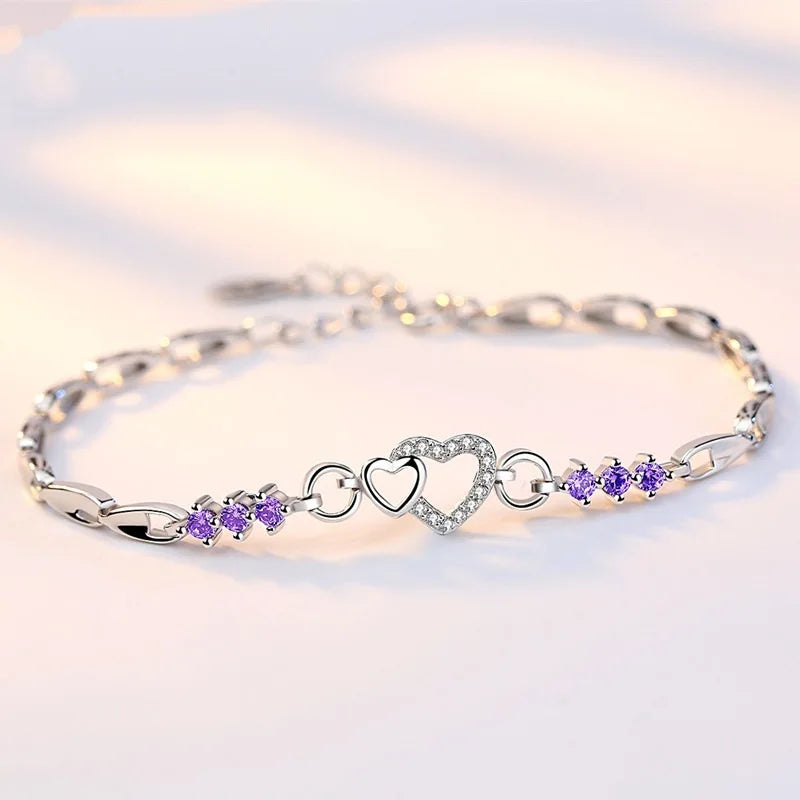 Silver Heart Bracelet