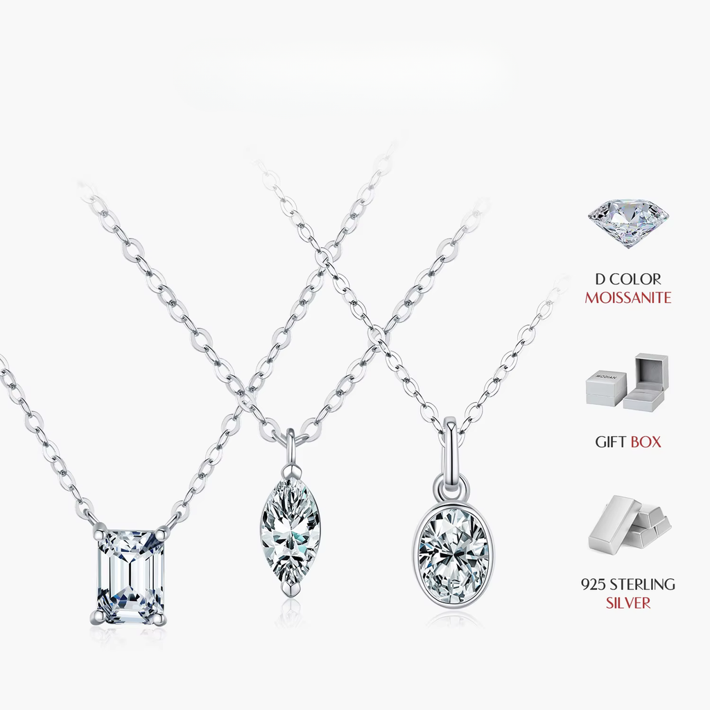 Moissanite Pendant Necklace