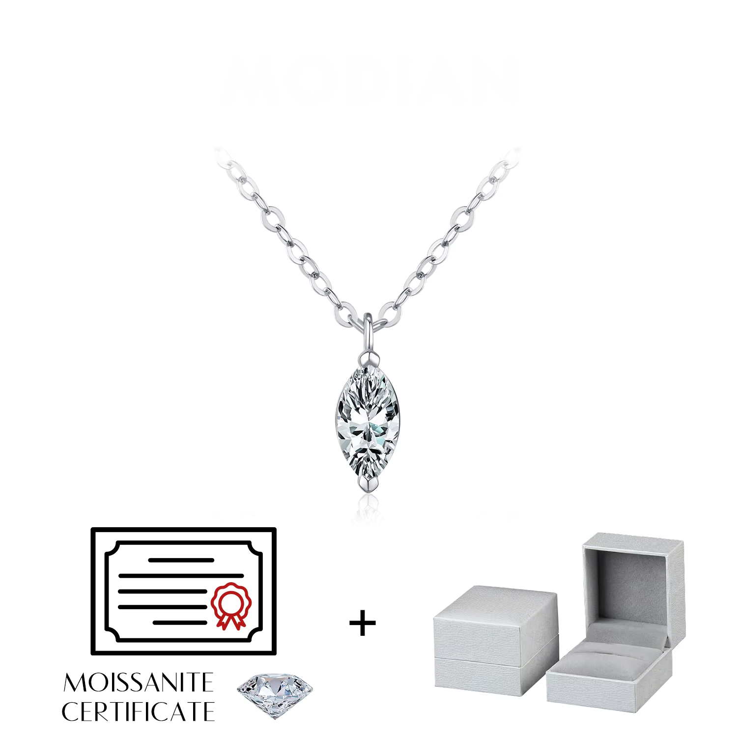Moissanite Pendant Necklace