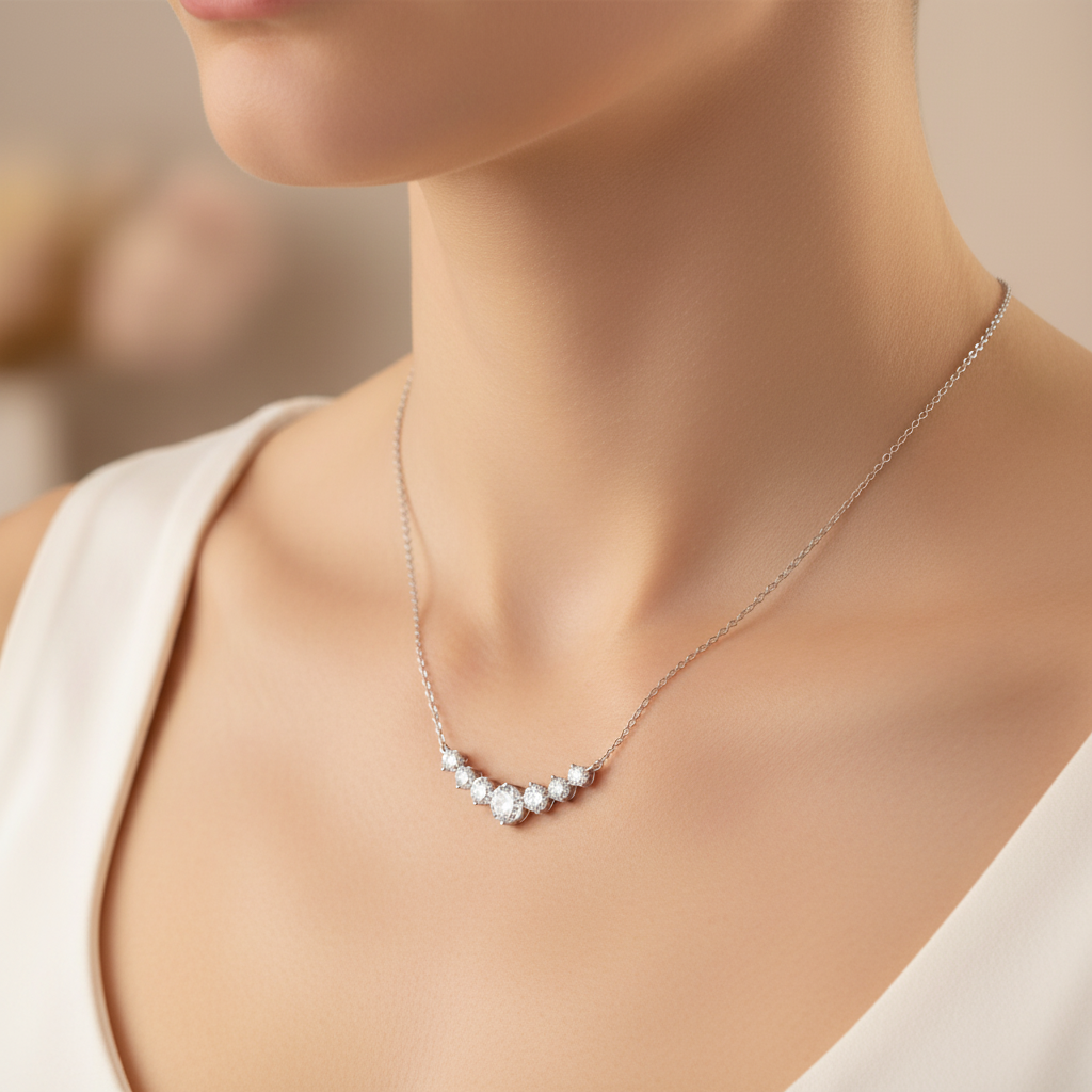 Moissanite Necklace 2
