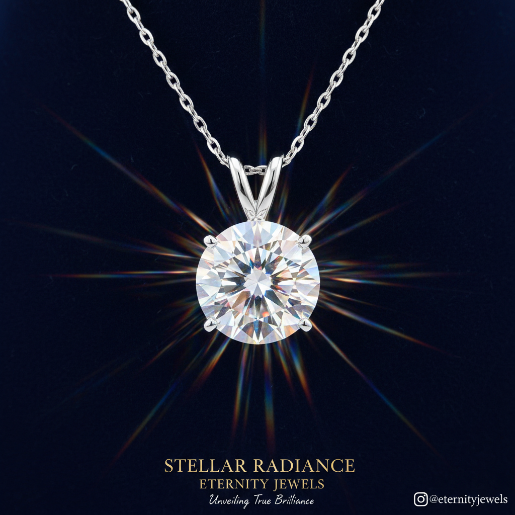 Moissanite Necklace Ad