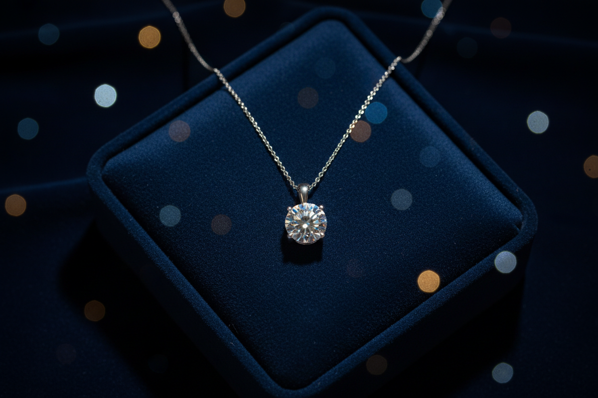 Moissanite Pendant Necklace — section 2