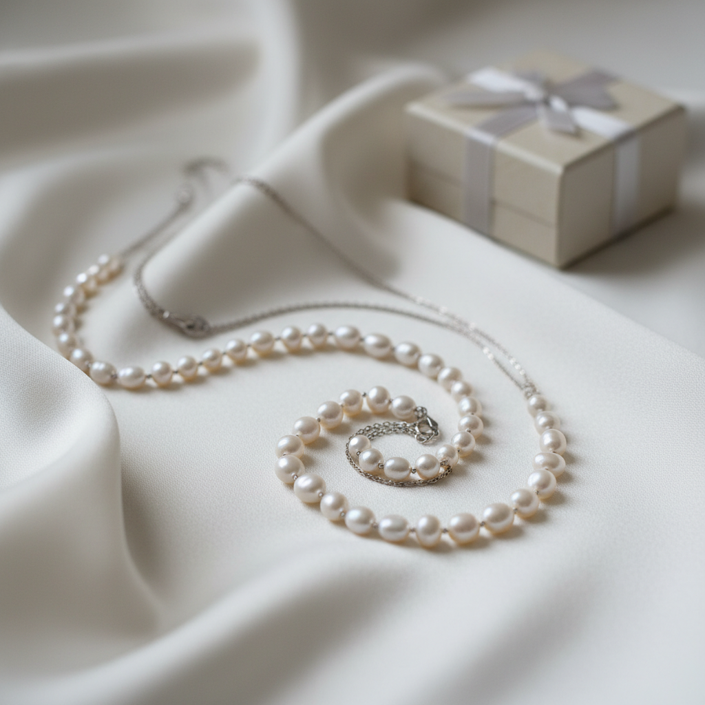 Pearl Necklace Ad